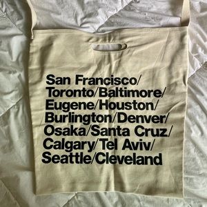American Apparel Cities Tote Bag - NWT
